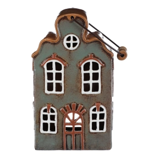 DEKORACE KERAMICKÝ DOMEK NA ČAJOVOU SVÍČKU