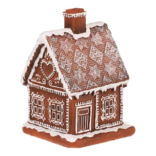 ZIMNÍ DEKORACE PERNÍKOVÝ DOMEČEK S LED OSVĚTLENÍM