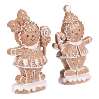 ZIMNÍ DEKORACE FIGURKA PERNÍKOVÉHO PANÁČKA - DVA DRUHY