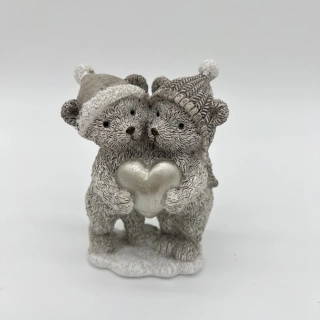 ZIMNÍ DEKORACE FIGURKA MEDVÍDKU