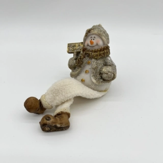 ZIMNÍ DEKORACE FIGURKA SNĚHULÁKA