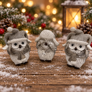 🦉 Figurka zimní sova- mix druhů❄️