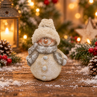 🎄 Keramická figurka sněhulák ☃️