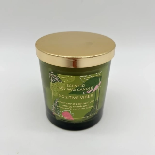 DÁRKOVÁ SVÍČKA VE SKLE S DŘEVĚNÝM KNOTEM 