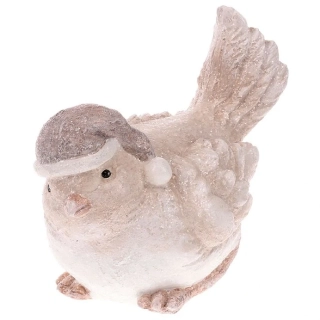 ZIMNÍ DEKORACE FIGURKA PTÁČKA