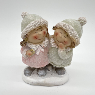 ZIMNÍ DEKORACE FIGURKA DĚTÍ