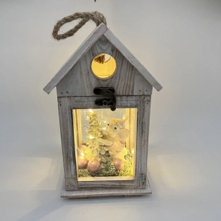 🎄 Vánoční LED lucerna „Myška u stromečku“