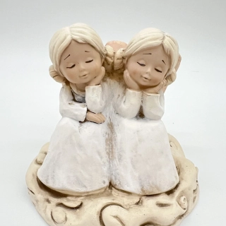 🤍 Sedící andělíčci – dvojice