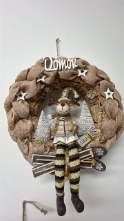 Nová cena - zimní věneček na dveře 