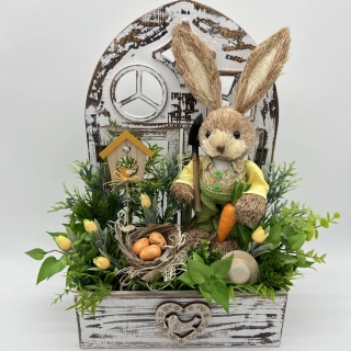 🐰🥕 Velikonoční dekorace – zahradník zajíček 🥕🐣