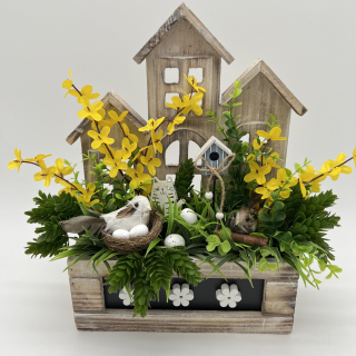🌼🏡 Jarní dekorace s domečky a ptáčky 🏡🌼