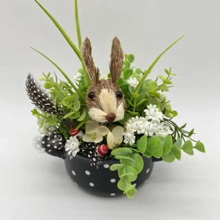 🐰🌿 Dekorační miska se zajíčkem 🌿🐰