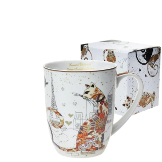 🐱 Hrnek 350 ml – „Kočky v Paříži“ 🗼