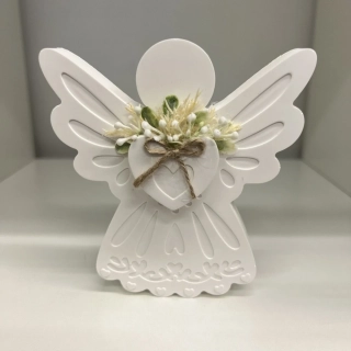👼 Dekorativní anděl s květinami 🤍