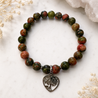 ✨ Náramek z unakitu – harmonie a klid ✨