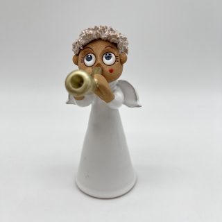 👼🎺 Keramický anděl se šalmají 🎺👼