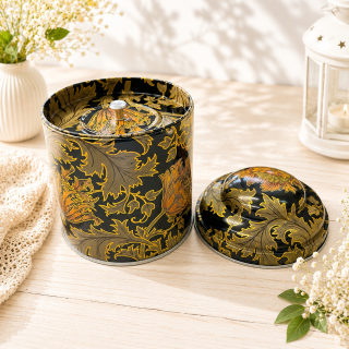 🌿☕ Dekorativní dóza na kávu nebo čaj – motiv William Morris ✨