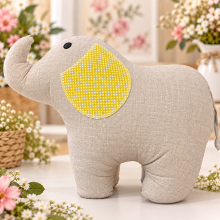 🐘 Polštářek pro klidný spánek – slon 💛🌿