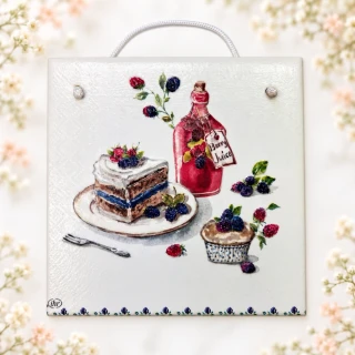 🧁🍓 Keramická dlaždice – Sladké potěšení 🫐✨